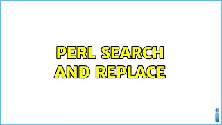 perl search and replace