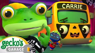 Halloween Bus! | Gecko's Garage 3D | Robot Cartoons for Kids