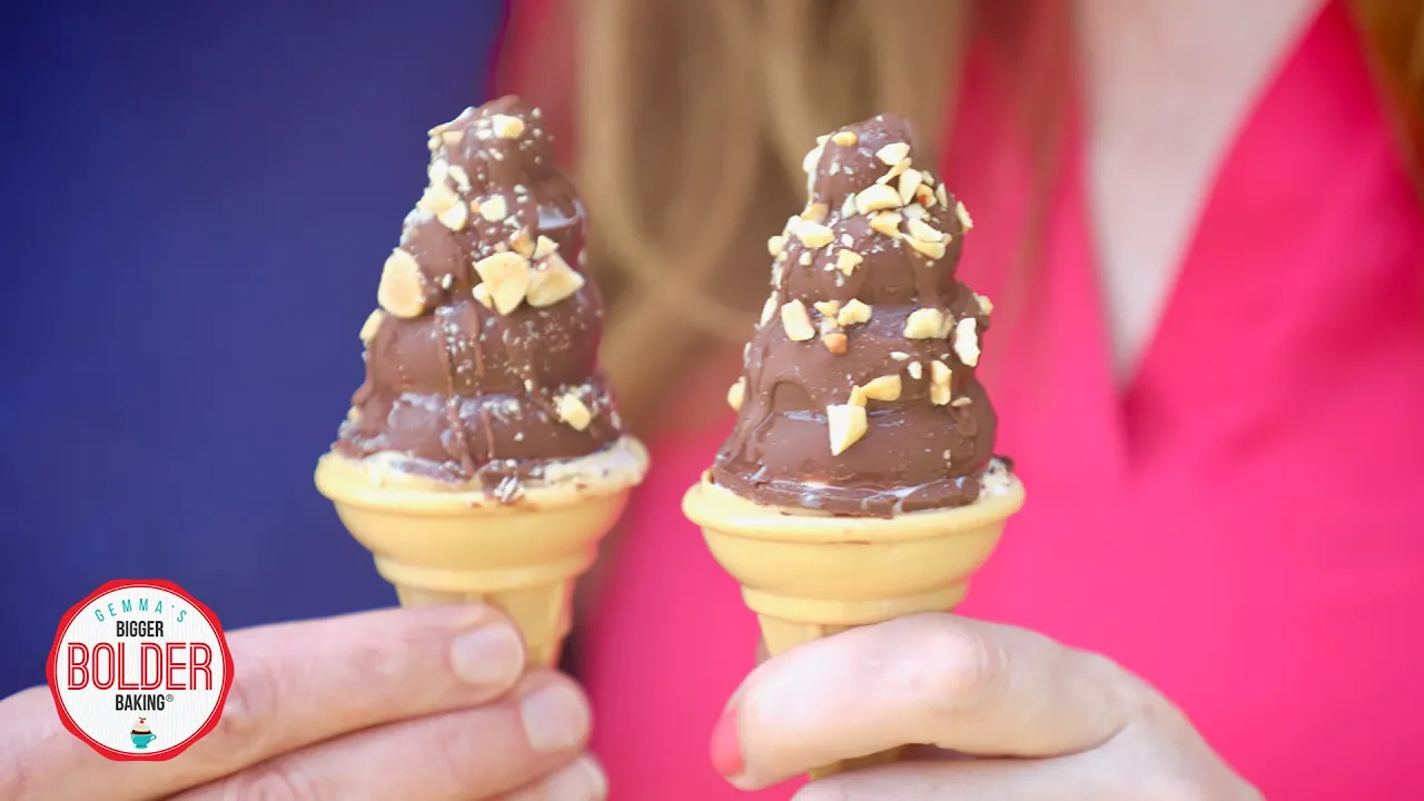 How to Make Drumstick Ice Cream Cones   Bigger Bolder Baking