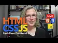 LIVE JavaScript Sliders Click Events HTML CSS JS Part 8