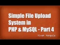 Simple File Upload System in PHP MySQL - Part