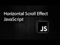 Horizontal Text Scroll Effect With JavaScript