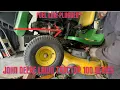 How to check replace a Bad Fuel line John Deere Lawn Tractor Mower 100 series LA115 LA135 etc