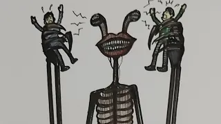 ​วาดสด ไซเรนเฮด ปาก สติ๊กแมนขายาว | Drawing Big Mouth Siren Head & Long Legs Stickman