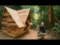 Download Lagu 32 Days Building Wooden House in Wilderness | Off Grid Log Cabin Build ASMR (No Talking)