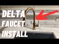 Delta single handle kitchen faucet 9159T-CZ-DST install Single handle kitchen faucet install