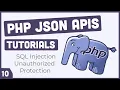SQL Injection Unauthorized Protection PHP JSON API 10 Urdu Hindi