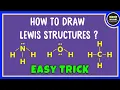 How to draw Lewis structure of any compound Easy Trick