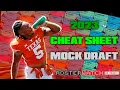 2023 Fantasy Football PPR Cheat Sheet Mock Draft Pick-by-Pick Strategy with Cody Carpentier
