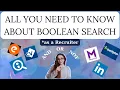 How to use Boolean Search to find the best candidates