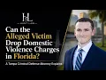 Can The Victim Drop Domestic Violence Charges In Florida A Tampa Criminal Attorney Explains
