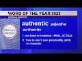 Download Lagu Merriam-Webster's 2023 word of the year: Online dictionary selects 'authentic'