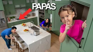 NOS ESCONDIMOS EN SECRETO DE MIS PAPÁS!!