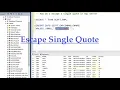 escape single quote in SQL Server