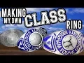 Making my Own Class Ring with Sterling Silver Lapis Lazuli and a Marble Cabochon