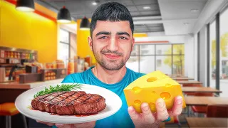 ارزون ترین و گرون ترین غذاهارو باهم ترکیب کردیم 