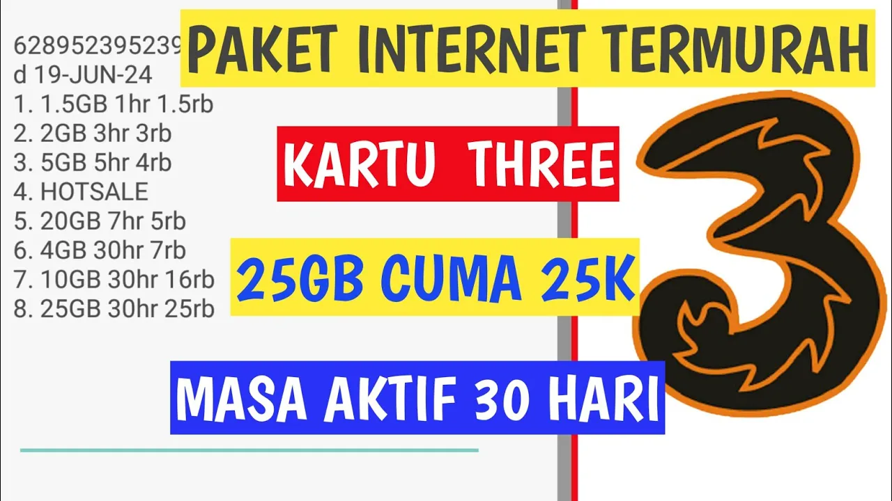 Kode dial tri murah, paket murah tri 2021