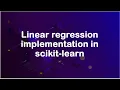 Linear regression implementation in scikit-learn evaluation metrics R2 score explained variance