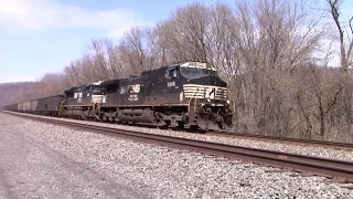 NS Loaded Coal train 592 east passing thru Millerstown PA