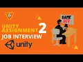 Unity Game Developer Job Assignment 2 UI - Touch Scroll Menu Customize Scrollview Hindi