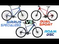 Sirrus Specialized vs Dual Sport Trek vs Roam Disc Giant Which Comes Out on Top