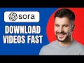 How to Download Sora AI Video (Quick \u0026 Easy Guide 2025)