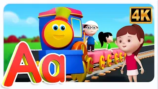 The Wheels on the Train | Round and Round | Classic Kids Song | Fun Animated Nursery Rhyme