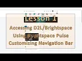 Lesson 1 - Accessing D2L Editing Navigation Bar