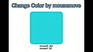 Change color with mousemove - javascript css html