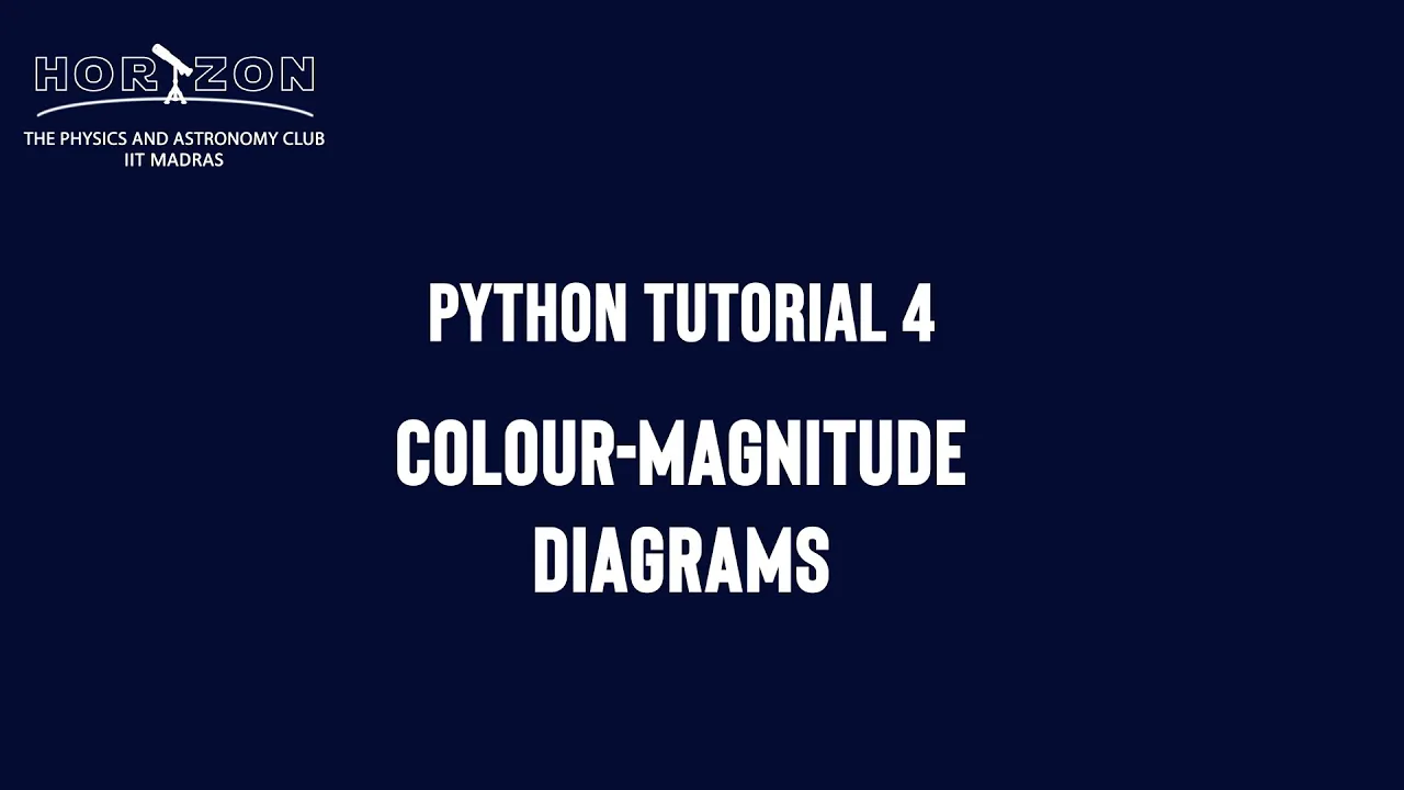 Python for Astronomy 4: Colour-Magnitude Diagrams