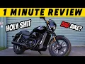 1 Minute Review Harley Davidson Street 500