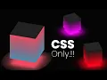 Learn 3D Cube Animation Effects with HTML and CSS Web Development Tutorial