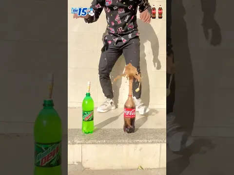 Coke VS Pepsi MENTOS Challenge !! #shorts