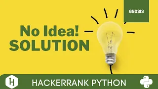 No idea Solution Python Hackerrank Solution