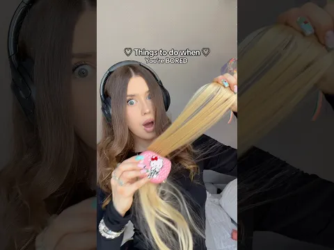 THINGS To DO When YOU’RE Bored DYED Colored HAIR Extensions EDITION
