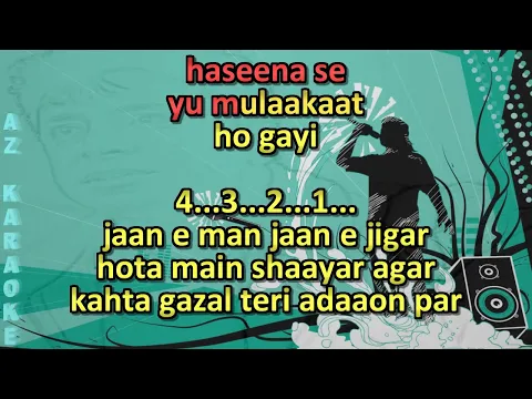 Download MP3 Ek Ajnabi Haseena Se Karaoke with Scrolling Lyrics