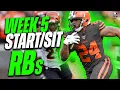 2022 Fantasy Football - MUST Start or Sit Week 5 Running Backs