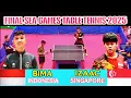 Lagu Final Tenis Meja Sea Games Thailand 2025 🏓 Bima Indonesia vs Izaac Quek Singapore 🏆 Single Men's