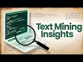 Module 8 Certificate in Data Science Analytics - Text Mining Text Analytics