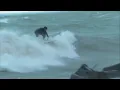 Before lake effect blast surfers hit the waves of Lake Erie