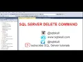 Delete Statement in SQL Server