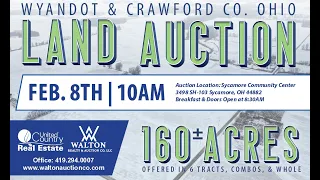 Wyandot Crawford County Ohio Farmland Auction - Feb 8th 2025 10AM