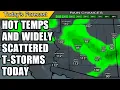 Widely Scattered Storms and Extreme Heat - August 8 2026 Phoenix Arizona Weather Discussion