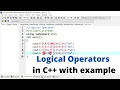 Logical operators in C with example program in Hindi C Programming Tutorial - 18