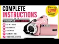 Vivitar PopCam Digital Camcorder Tutorial Complete Setup Beginner s Guide Wal-Mart Camera