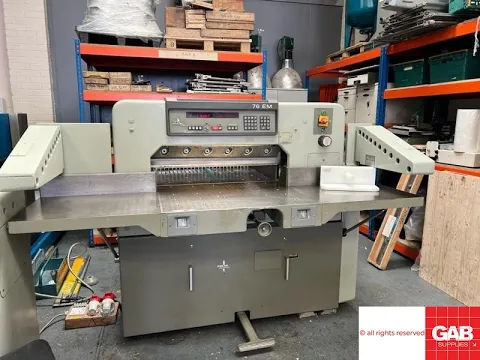 Download MP3 Polar Mohr 76 EM paper cutter for sale   Gab Supplies Ltd   1993