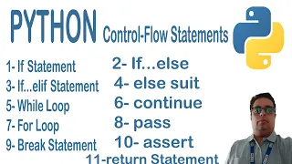 Python Control Statements if-else if-elif for loop while loop break continue