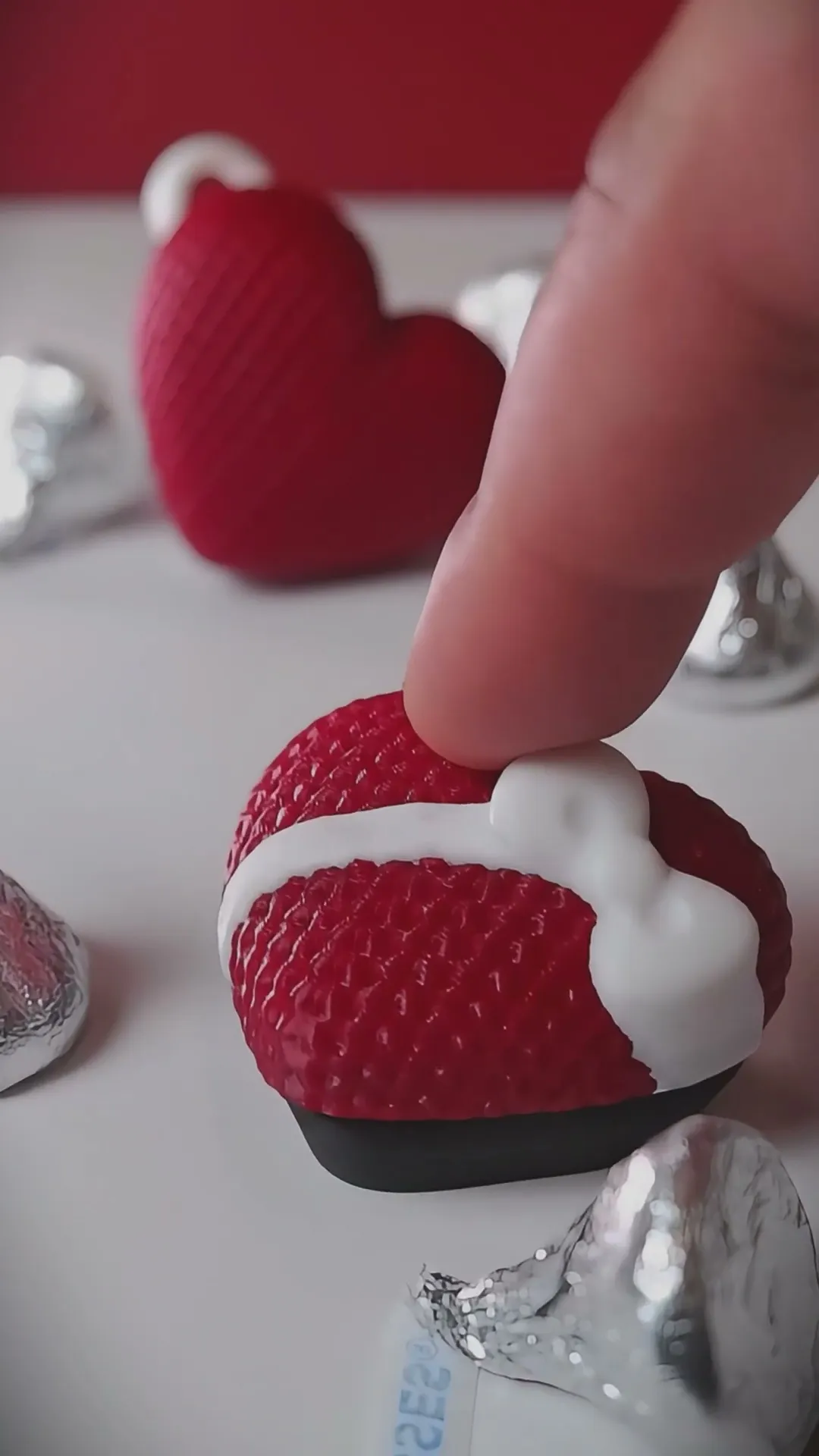 Textured Knit Heart Fidget Toy