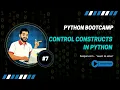 Python Programming Bootcamp Control Statements in Python Making Your Code Think