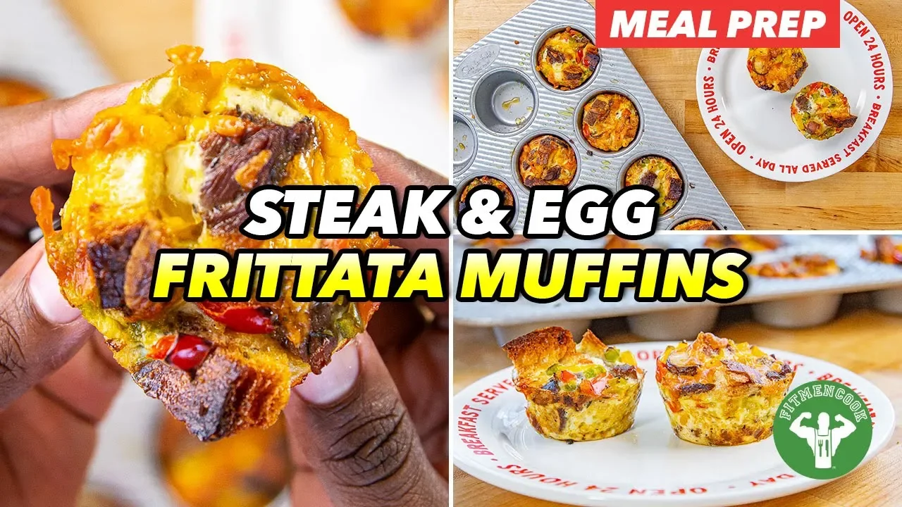 Breakfast Meal Prep - Steak & Egg Frittata Muffins